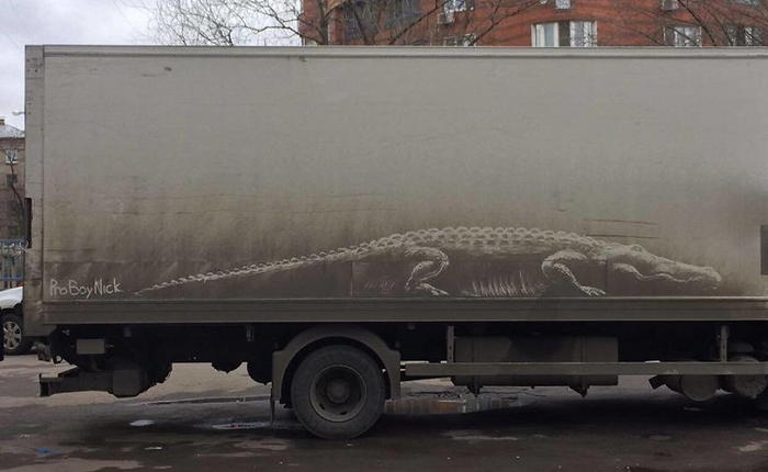 [Vui] Thấy xe bẩn đừng rửa vội, biết đâu chúng sẽ biến thành tác phẩm nghệ thuật như thế này