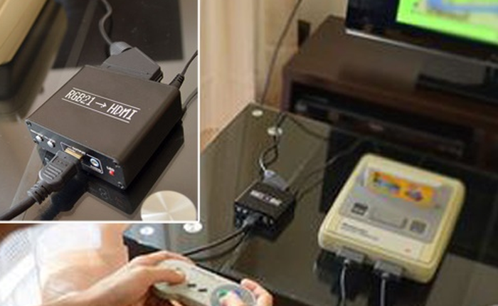 Bộ Adapter cho phép bạn cắm mọi chiếc máy chơi game cũ vào màn hình HDMI