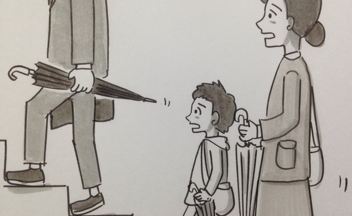 Họa sĩ Nhật hướng dẫn cách mang theo ô dù đúng cách để không gây nguy hiểm cho bản thân và người khác