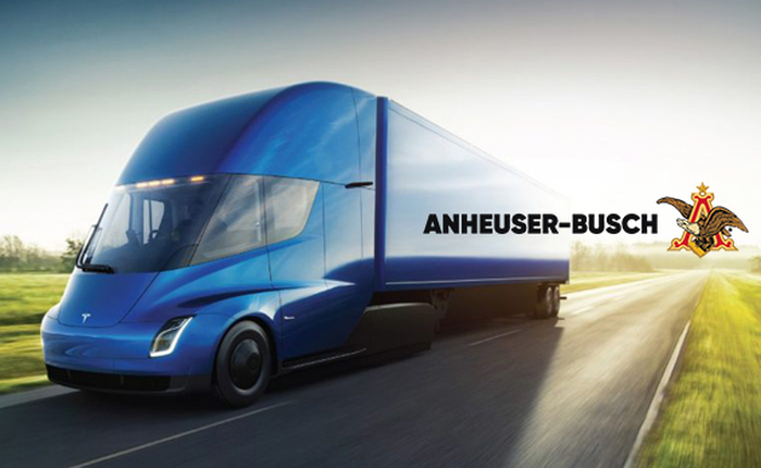 Công ty này vừa đặt mua 40 chiếc xe tải điện của Tesla về để chở bia