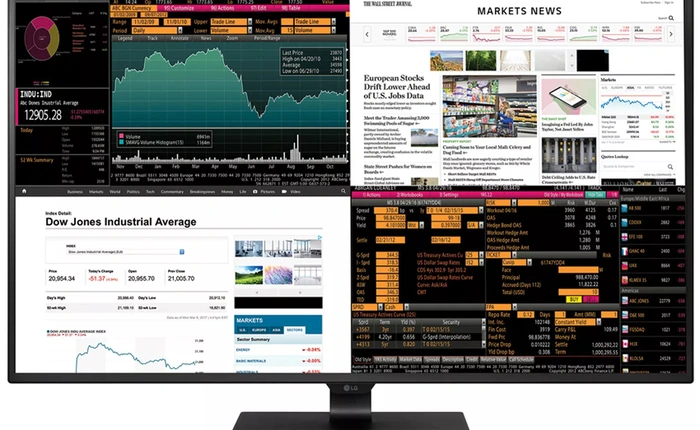 LG ra mắt màn hình 4K 42.5 inch, hỗ trợ chia 4 màn hình, giá chỉ 697 USD