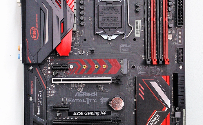 Đánh giá bo mạch chủ Asrock B250 Gaming K4: Linh kiện bền bỉ, phối màu đẹp, lựa chọn tốt cho case gaming tầm giá 20 triệu