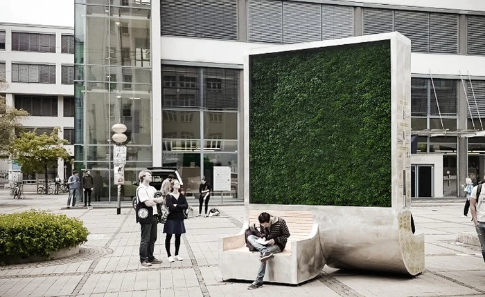 Bức tường rêu nhỏ tí này chính là giải pháp lọc khí mới, hiệu quả bằng gần 300 cây xanh lại di chuyển thoải mái không cần chặt hạ