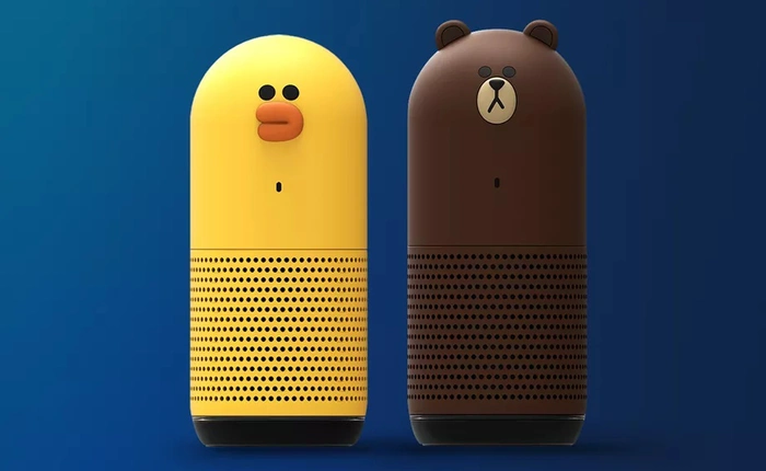 Line cũng theo xu hướng, ra mắt loa thông minh có thiết kế rất dễ thương: Gấu và vịt, tích hợp trợ lí AI riêng