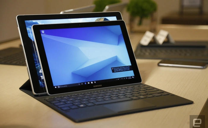[MWC 2017] Cận cảnh 2 chiếc Samsung Galaxy Book: Surface Pro 4 sẽ phải dè chừng