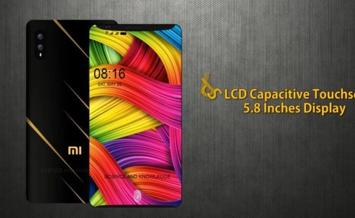 Ngắm concept Xiaomi Mi 7 không viền màn hình, mặt lưng có họa tiết da hổ