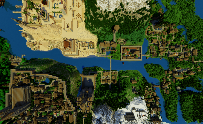 Cùng ngắm nhìn công trình cực kỳ vĩ đại trong Minecraft, game thủ tốn tới 5 năm trời xây dựng