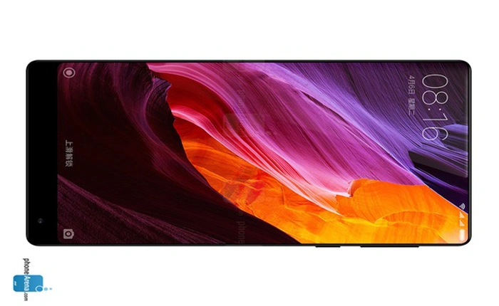 Mi MIX 2 sẽ có tỷ lệ màn hình chiếm đến 93% mặt trước