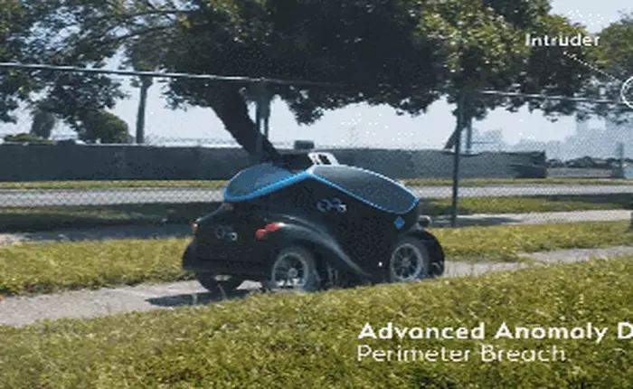 Robot an ninh tự động của Singapore: vừa tuần tra mặt đất lại vừa biết điều khiển UAV để quan sát từ trên không