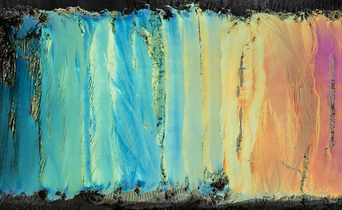 Những bức tranh vô cùng bắt mắt này thực chất là kim loại nóng chảy