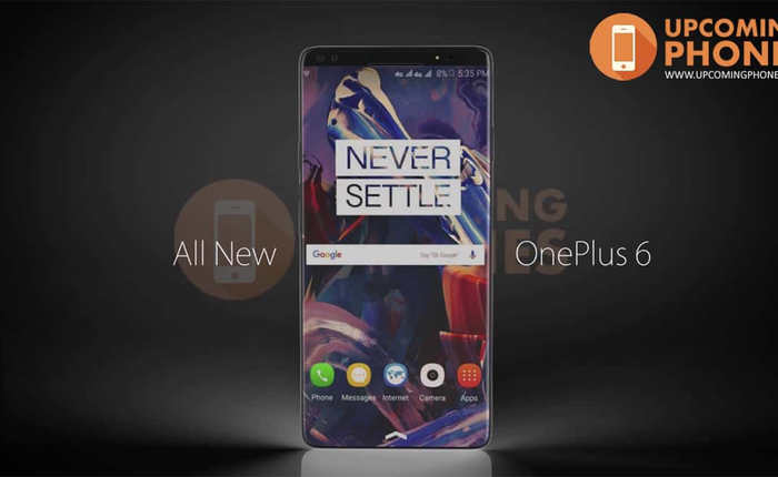 Concept OnePlus 6 đẹp như mơ: Không viền màn hình, logo phát sáng làm đèn thông báo kiêm cảm biến nhịp tim