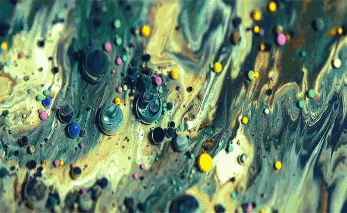 Chỉ bằng sơn, dầu và xà phòng, bạn có thể tạo nên cả một vũ trụ thu nhỏ như thế này