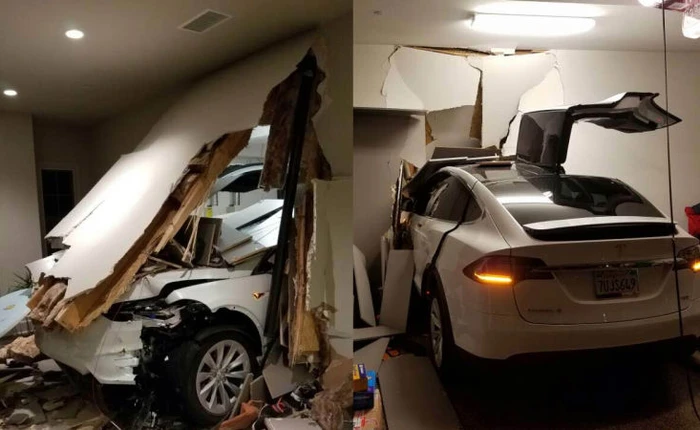 Tesla phản pháo lại vụ Model X tự động tăng tốc và đâm nát gara của ngôi sao Hàn Quốc