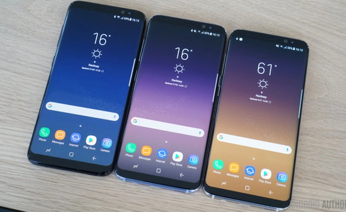 Samsung Galaxy S8 được trang bị kính cường lực Gorilla Glass 5, rơi ở độ cao ngang vai xuống cũng không sao