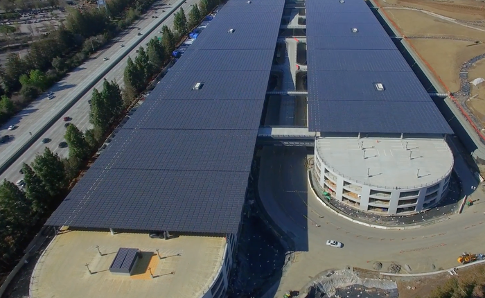 “Trụ sở phi thuyền” Apple: Bãi đậu xe còn rộng hơn diện tích văn phòng