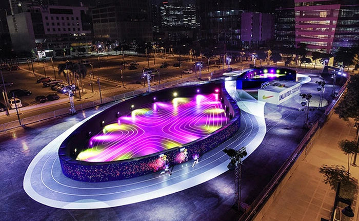 Nike ra mắt đường chạy LED đầu tiên trên thế giới, cho phép người tham gia tự chạy đua với chính mình