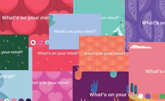 Facebook cập nhật màu nền mới cho các status trông lòe loẹt hơn