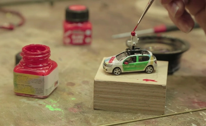 Google chế tạo một chiếc xe Street View siêu nhỏ để chụp ảnh thành phố mô hình, kết quả vô cùng ấn tượng