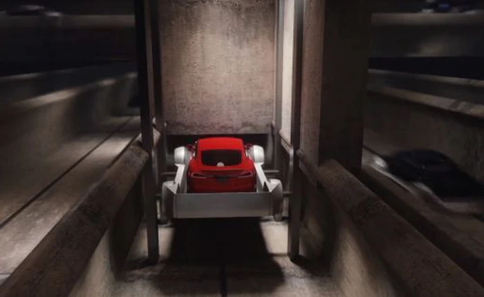 Elon Musk lần đầu tiết lộ cách thức hoạt động của hệ thống thang máy đưa ô tô xuống lòng đất