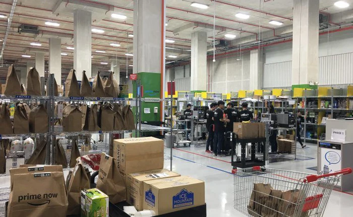 Những hình ảnh đầu tiên bên trong kho hàng khổng lồ của Amazon tại Đông Nam Á