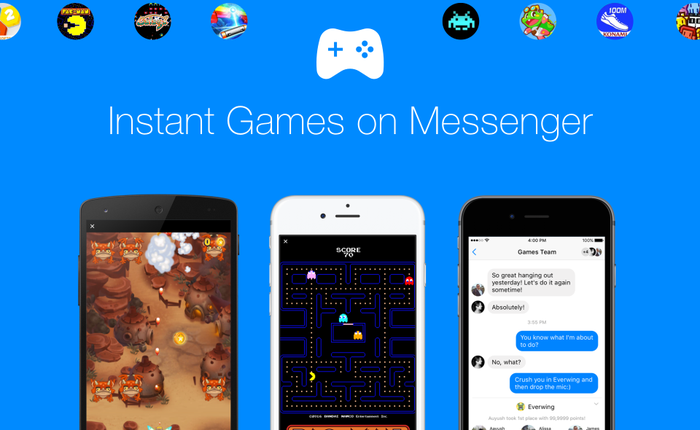 Đã có thể rủ nhau chơi game trên Facebook Messenger như Yahoo