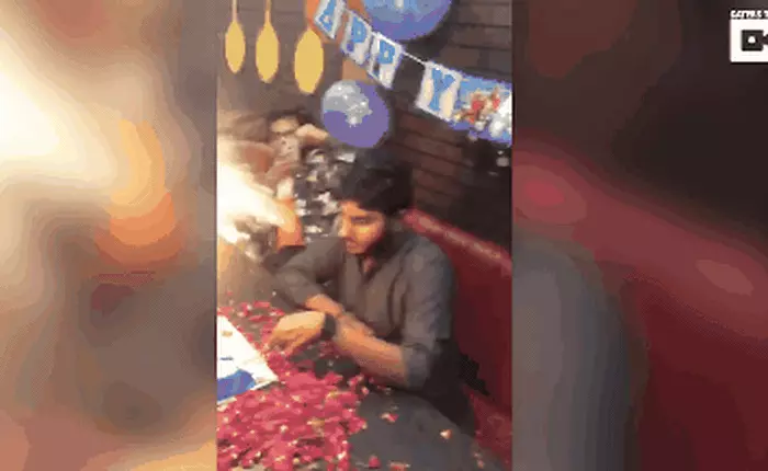 Chơi bình xịt bọt tuyết mùa Giáng Sinh phải thực sự cẩn thận, nếu không muốn hậu quả thảm khốc này xảy ra