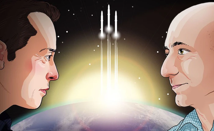 Jeff Bezos và Elon Musk: tên lửa của ai to hơn?