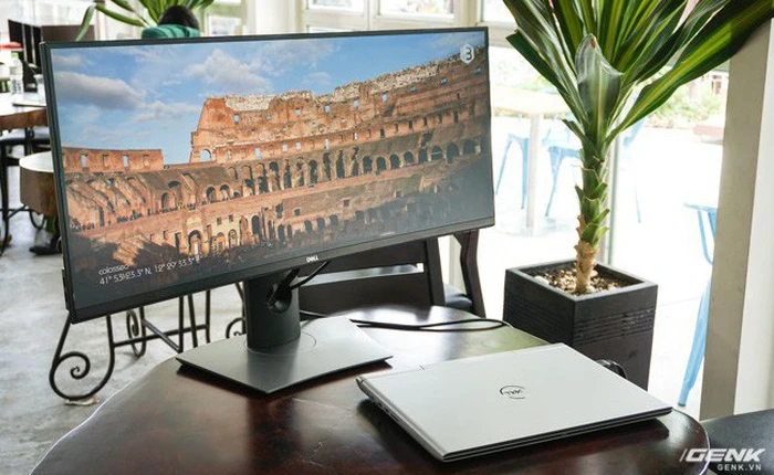 Cận cảnh màn hình cong 34 inch tỉ lệ 21:9 Dell tại Việt Nam, giá dự kiến gần 16 triệu đồng