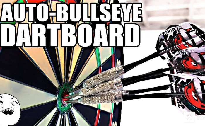 Bạn có nhắm mắt cũng có thể ném trúng hồng tâm của chiếc bảng phi tiêu đặc biệt này