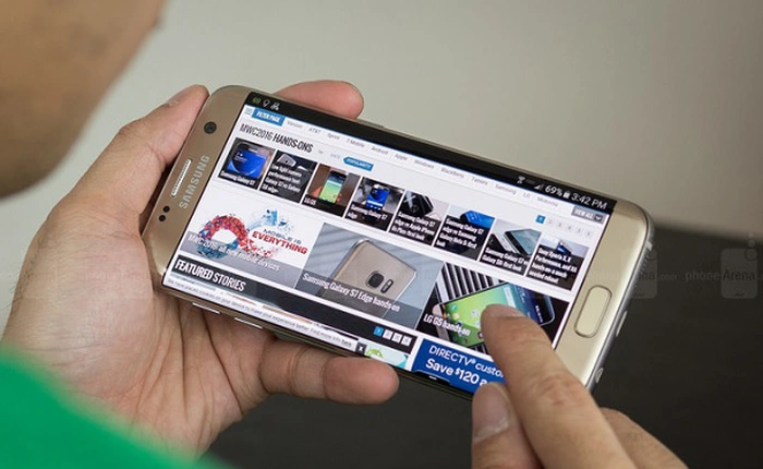 Lại đến Galaxy S7 edge gặp lỗi xuất hiện sọc màu hồng trên màn hình