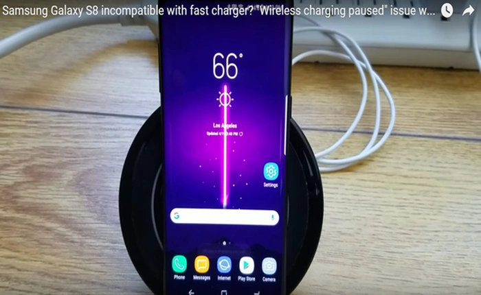 Samsung S8 và S8+ không hỗ trợ sạc không dây thế hệ cũ của Samsung