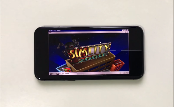 Hệ điều hành Windows 95 được cài thành công trên iPhone X, chơi Sim City 2000 như thật