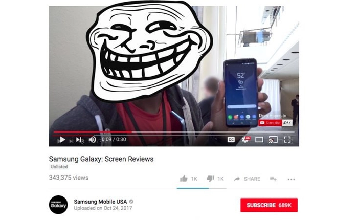 Giữa lúc Google đau đầu vì màn hình Pixel 2 XL, Samsung âm thầm tung clip troll đối thủ