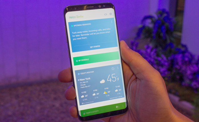 Samsung Galaxy S8 tuy tuyệt vời thế, nhưng trợ lí ảo Bixby đi cùng nó vẫn còn rất nhiều hạn chế