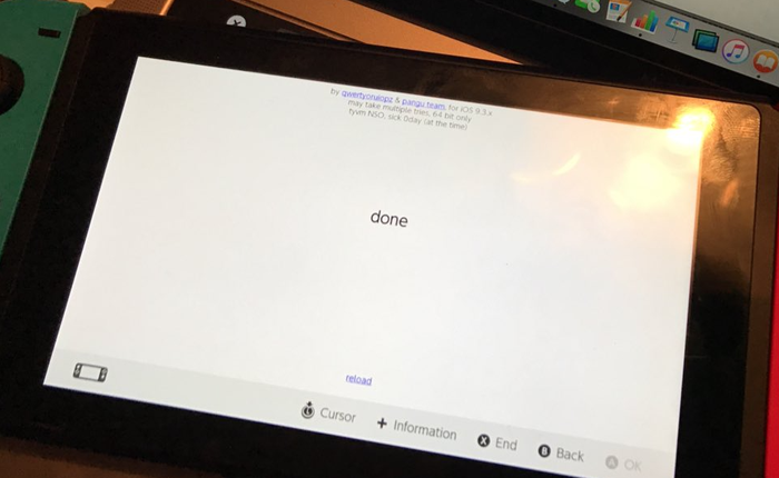 Ra mắt chưa lâu, máy chơi game Nintendo Switch đã bị hack