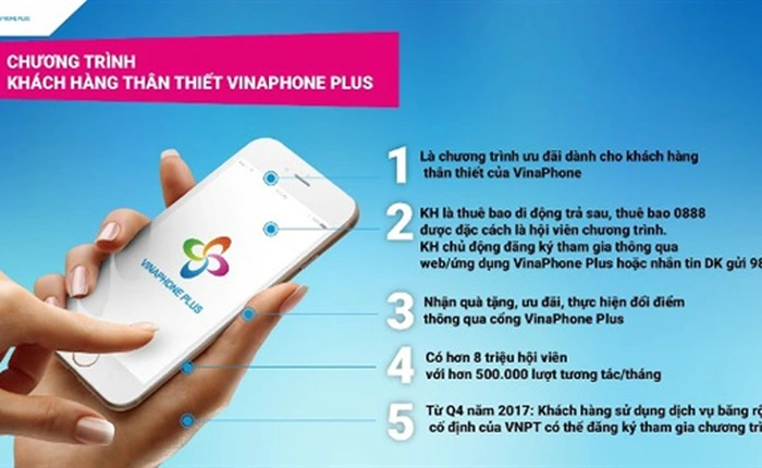 Hội viên VinaPhone Plus nhận được nhiều ưu đãi đặc biệt