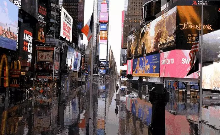 Nếu khí hậu cứ nóng dần lên, sẽ có ngày mặt đất bị nước bao phủ như trong đoạn phim ngắn này