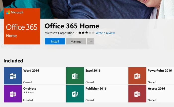 Đã có thể tải và cài đặt trực tiếp Office 365 cho máy tính từ cửa hàng Windows Store