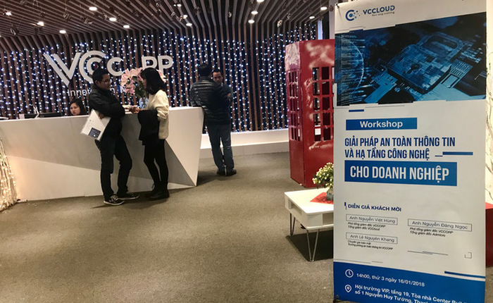 VCCloud tổ chức workshop “Giải pháp an toàn thông tin và hạ tầng công nghệ điện toán đám mây” dành cho khách hàng Doanh nghiệp vừa và nhỏ