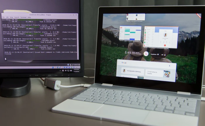 [Video] Những hình ảnh đầu tiên của hệ điều hành Google Fuchsia bản thử nghiệm trên Pixelbook