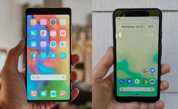 Google cho phép giấu tai thỏ trên Pixel 3 XL, nhưng nếu bật thì "trán" sẽ cao như Bphone 3