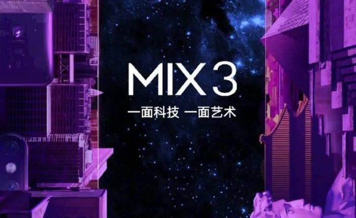 Xiaomi sẽ tổ chức sự kiện ra mắt Mi MIX 3 vào ngày 25/10 tại Bắc Kinh