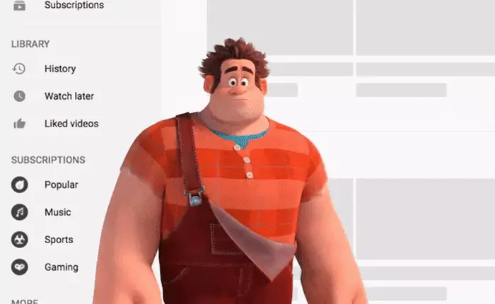 Youtube sập, Disney chớp ngay cơ hội để quảng bá "Ráp-phờ đập phá 2"