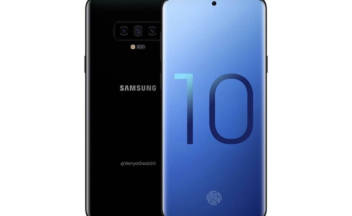 Render mới của Galaxy S10 tiết lộ camera dưới màn hình và nhiều chi tiết thú vị khác