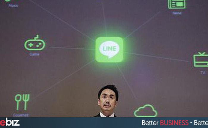 Softbank mua lại mảng di động của ứng dụng chat Line