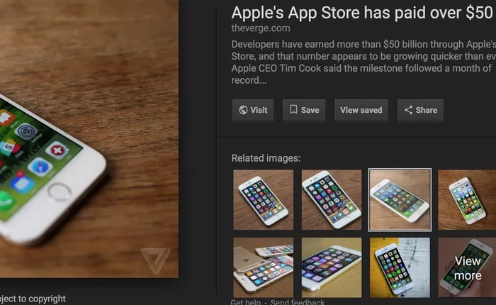 Google bỏ nút "view image" trên kết quả tìm kiếm hình ảnh để bảo vệ tác quyền hình ảnh