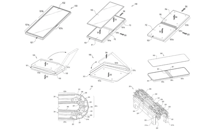 Lộ bằng sáng chế mới về điện thoại có thể gập của Samung với bản lề ở phía sau