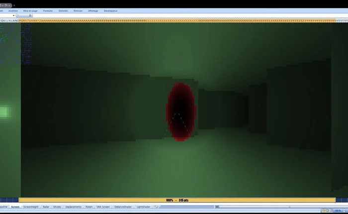 Anh chàng này đã tạo được cả game 3D chỉ dùng các công thức của Microsoft Excel thôi đấy