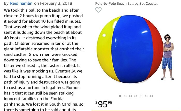 Không thể nhịn cười với review quả bóng khổng lồ đường kính 2m trên Amazon