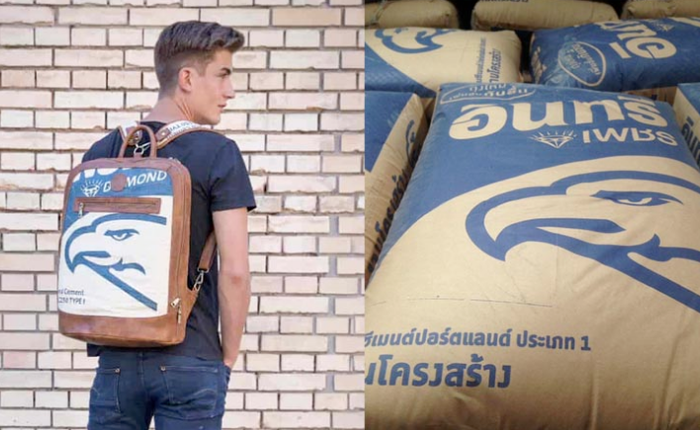 Ba lô may từ vỏ bao xi măng Thái Lan đang gây sốt ở Châu Âu, bán rõ đắt vẫn ối người mua